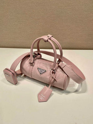 Prada 1BA389 Antique Nappa Leather Handbag Pink - Default Title - View 3