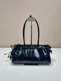 Prada 1BA426 Medium leather handbag Black
