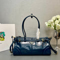 Prada 1BA426 Medium leather handbag Denim - Default Title - View 1