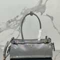 Prada 1BA426 Medium leather handbag Gray - Default Title - View 1