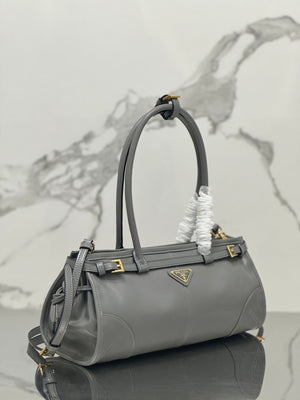 Prada 1BA426 Medium leather handbag Gray - Default Title - View 2