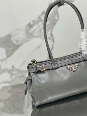 Prada 1BA426 Medium leather handbag Gray - Default Title - View 3