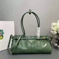Prada 1BA426 Medium leather Handbag Green - Default Title - View 1