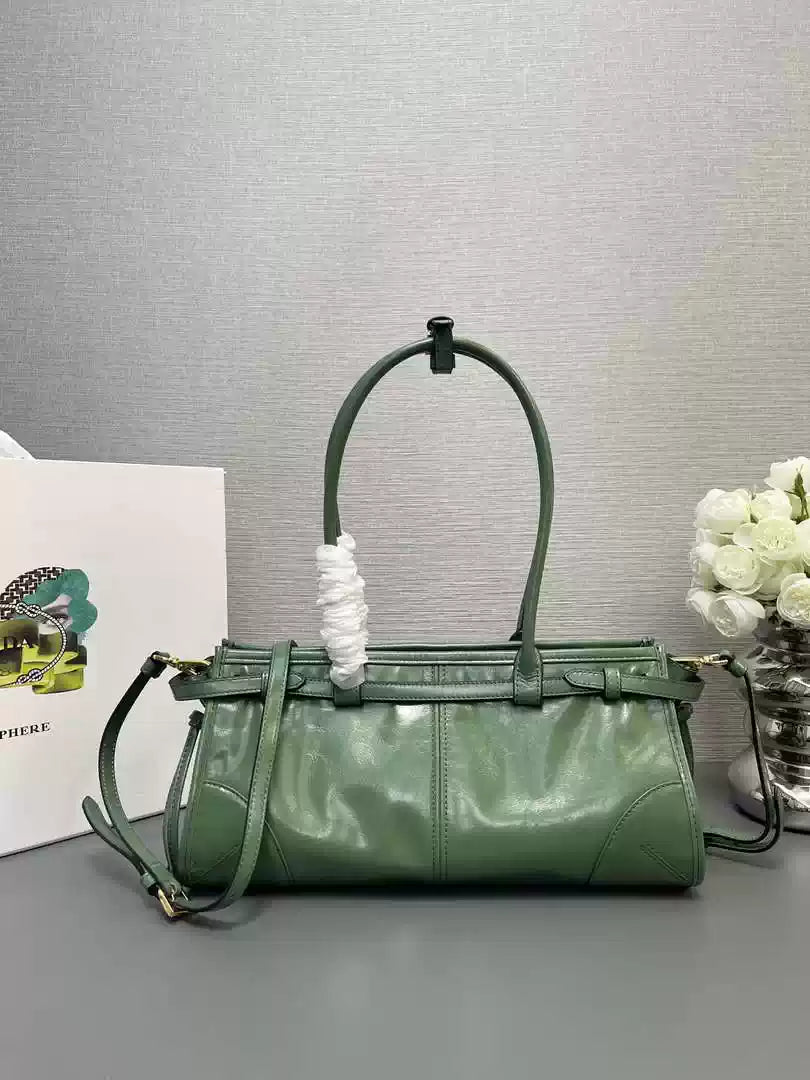 Prada 1BA426 Medium leather Handbag Green - Default Title - View 2