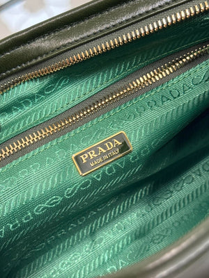 Prada 1BA426 Medium leather handbag Dark Green - Default Title - View 9