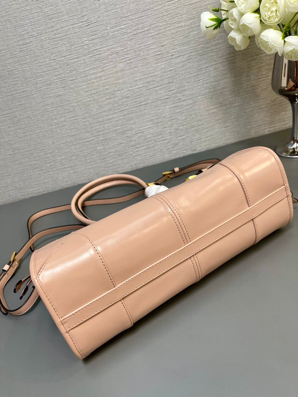Prada 1BA426 Medium leather handbag Pink