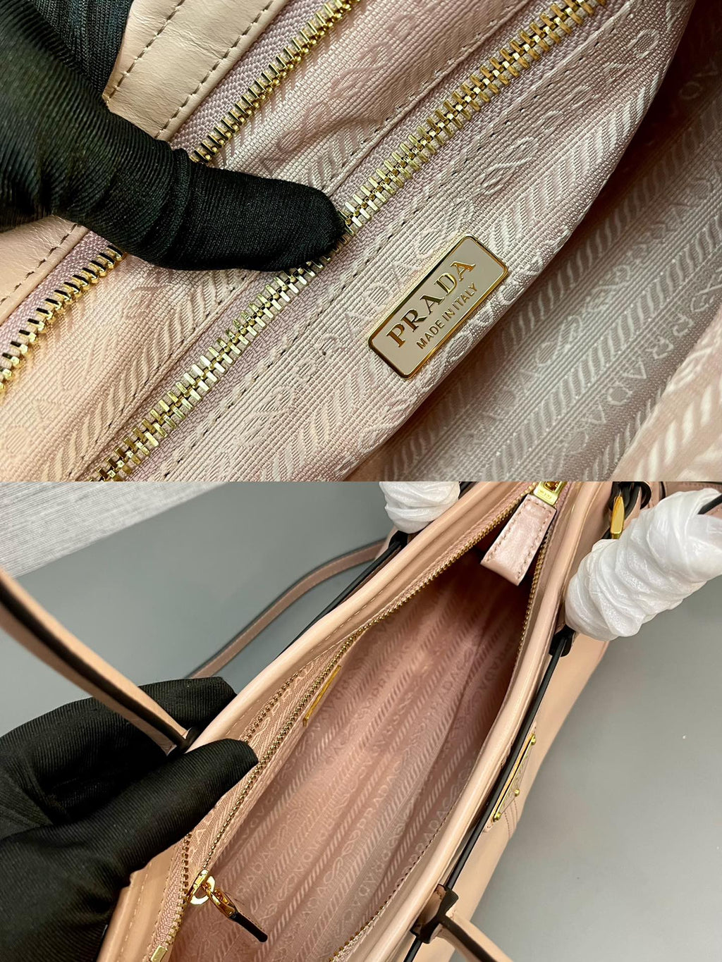 Prada 1BA426 Medium leather handbag Pink