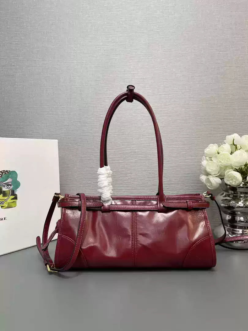 Prada 1BA426 Medium leather handbag Red