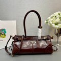 Prada 1BA426 Medium leather handbag Wine Red - Default Title - View 1