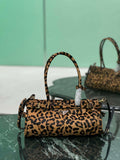 Prada 1BA426 Medium printed leather handbag Honey