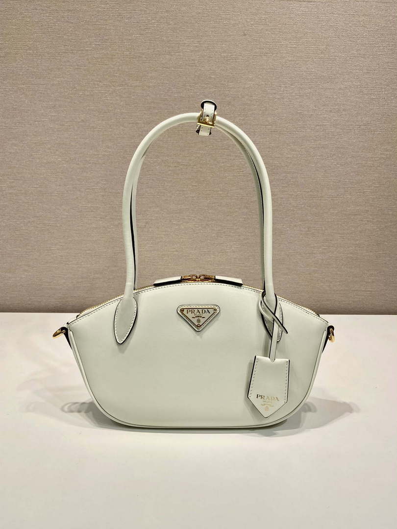 Prada 1BA427 Small leather handbag White - Default Title - View 1