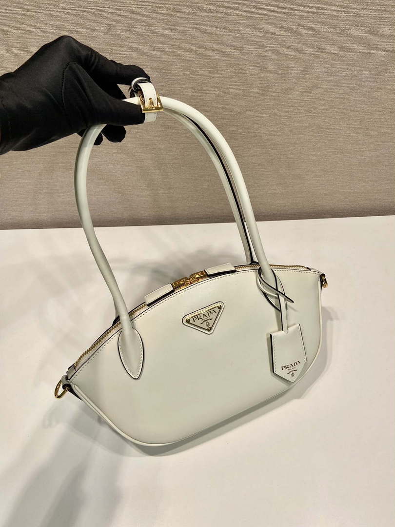 Prada 1BA427 Small leather handbag White - Default Title - View 2