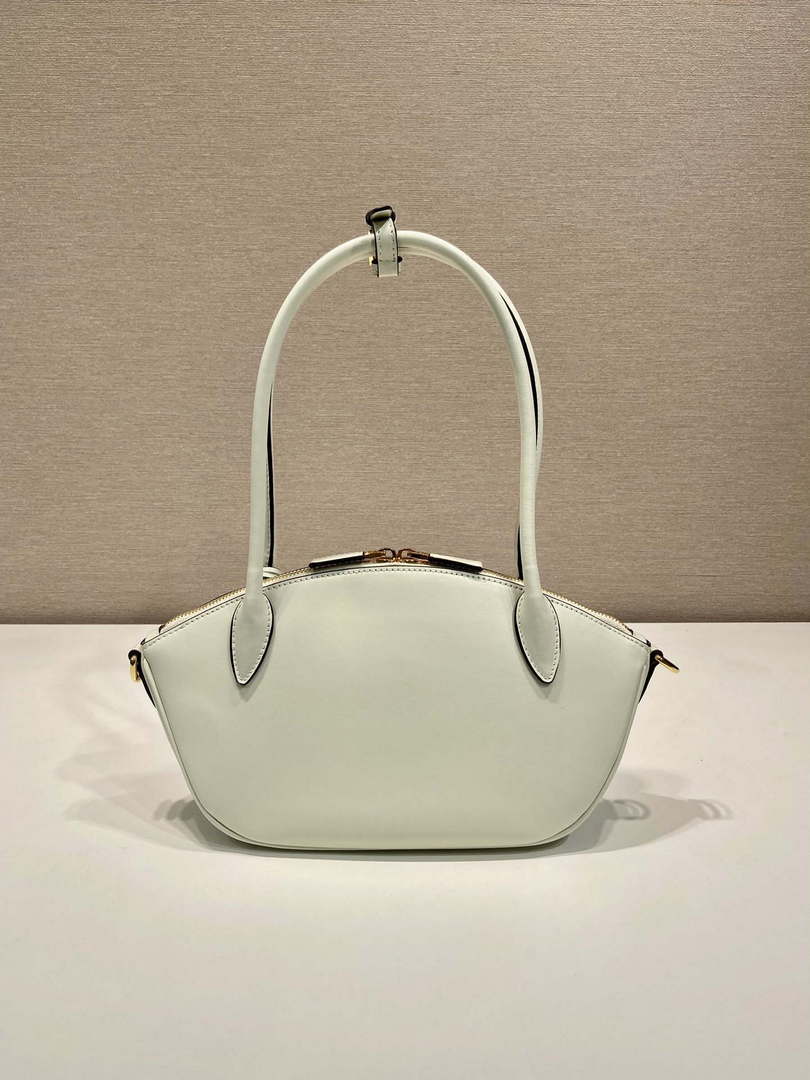 Prada 1BA427 Small leather handbag White