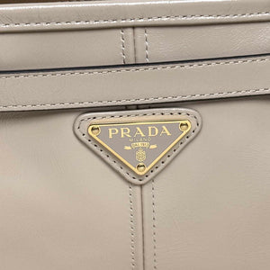 Prada 1BA433 Large Leather Handbag Apricot - Default Title - View 5