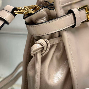 Prada 1BA433 Large Leather Handbag Apricot - Default Title - View 7