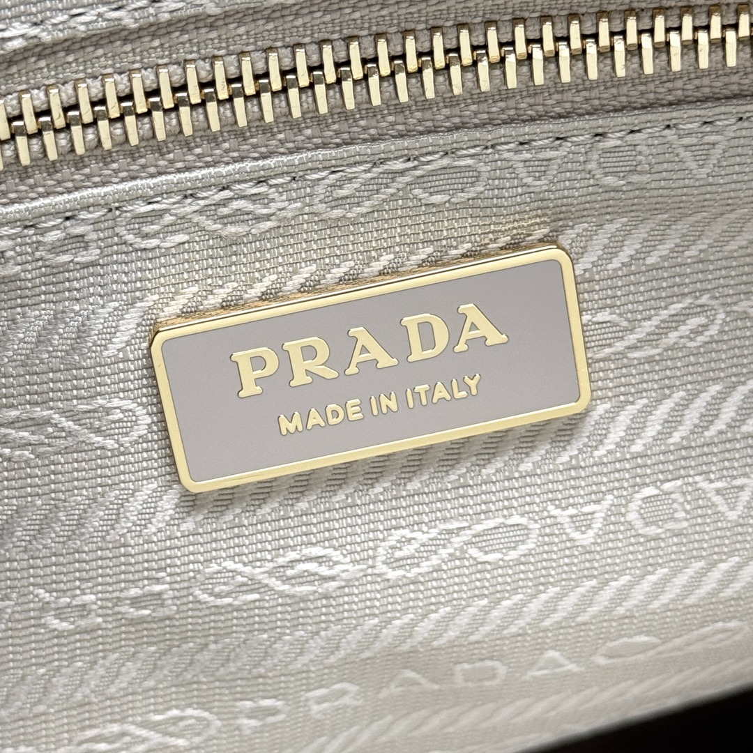 Prada 1BA433 Large Leather Handbag Apricot