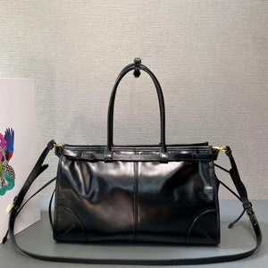 Prada 1BA433 Large Leather Handbag Black - Default Title - View 2