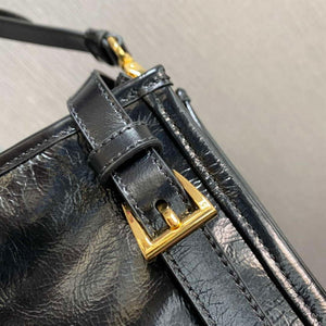 Prada 1BA433 Large Leather Handbag Black - Default Title - View 7