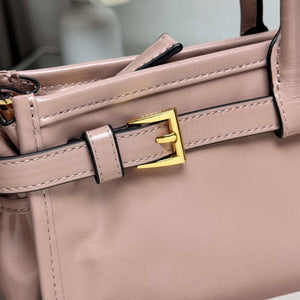 Prada 1BA433 Large Leather Handbag Pink - Default Title - View 6