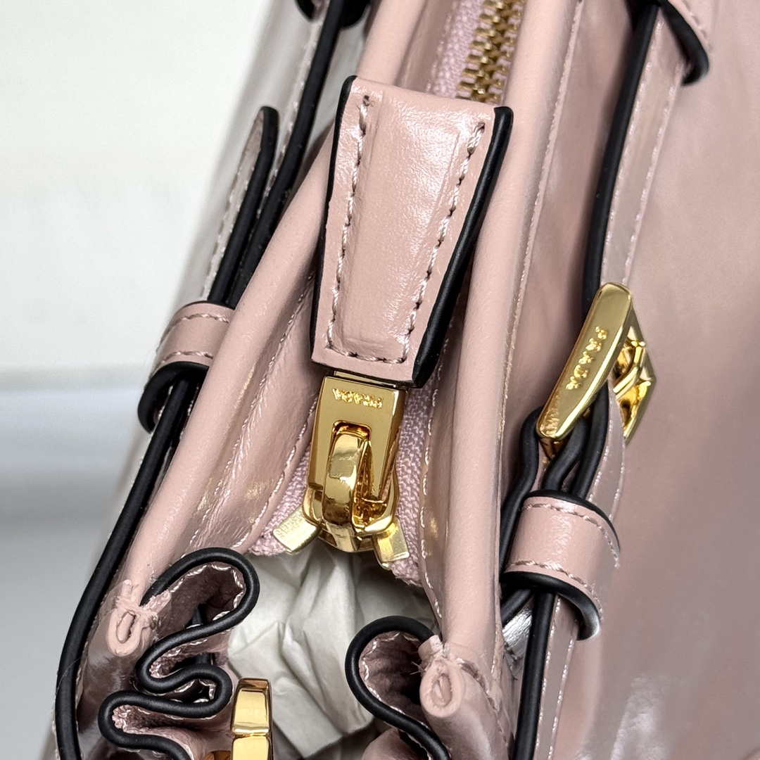 Prada 1BA433 Large Leather Handbag Pink