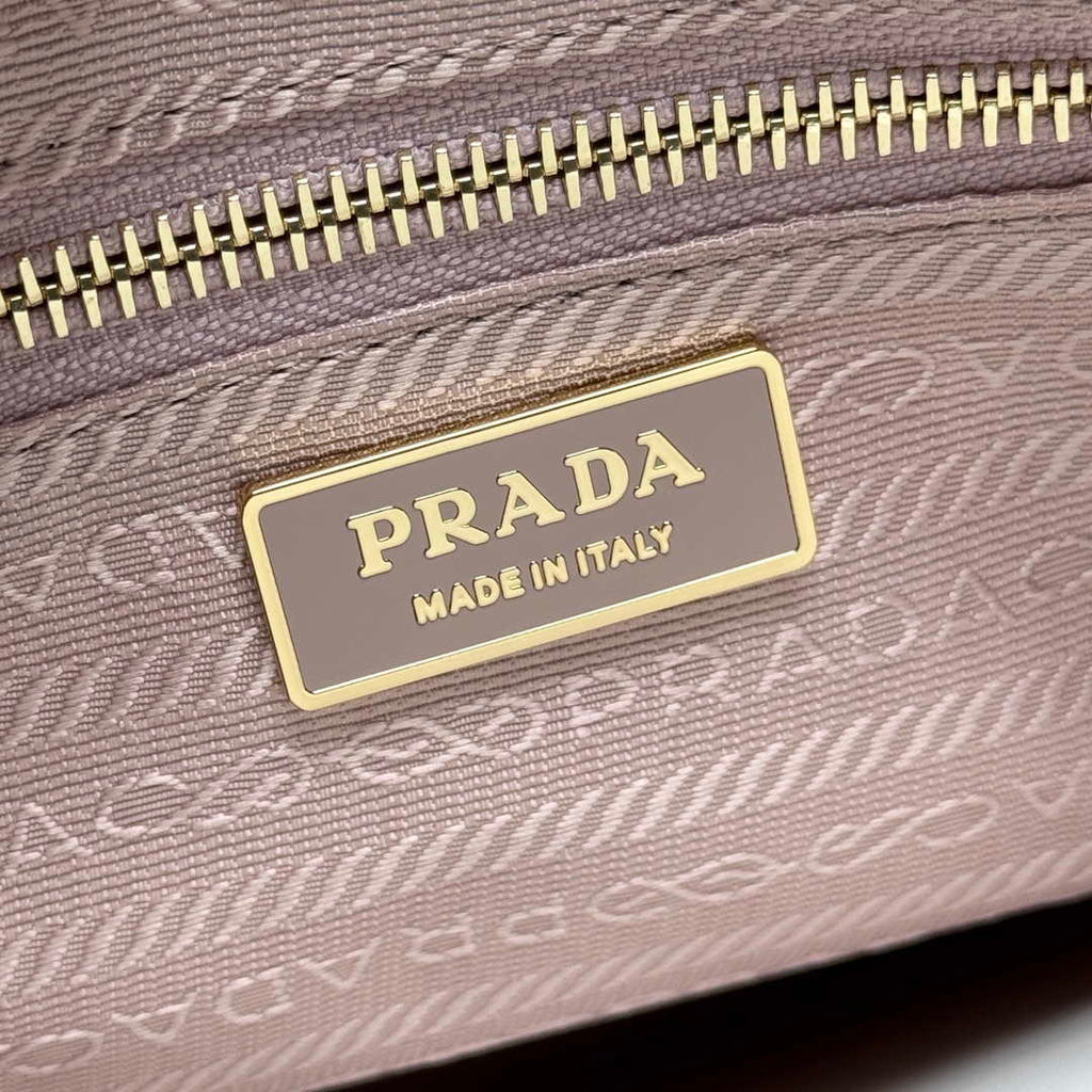 Prada 1BA433 Large Leather Handbag Pink