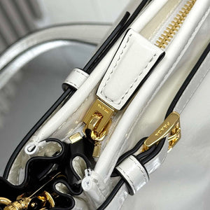 Prada 1BA433 Large Leather Handbag White - Default Title - View 7