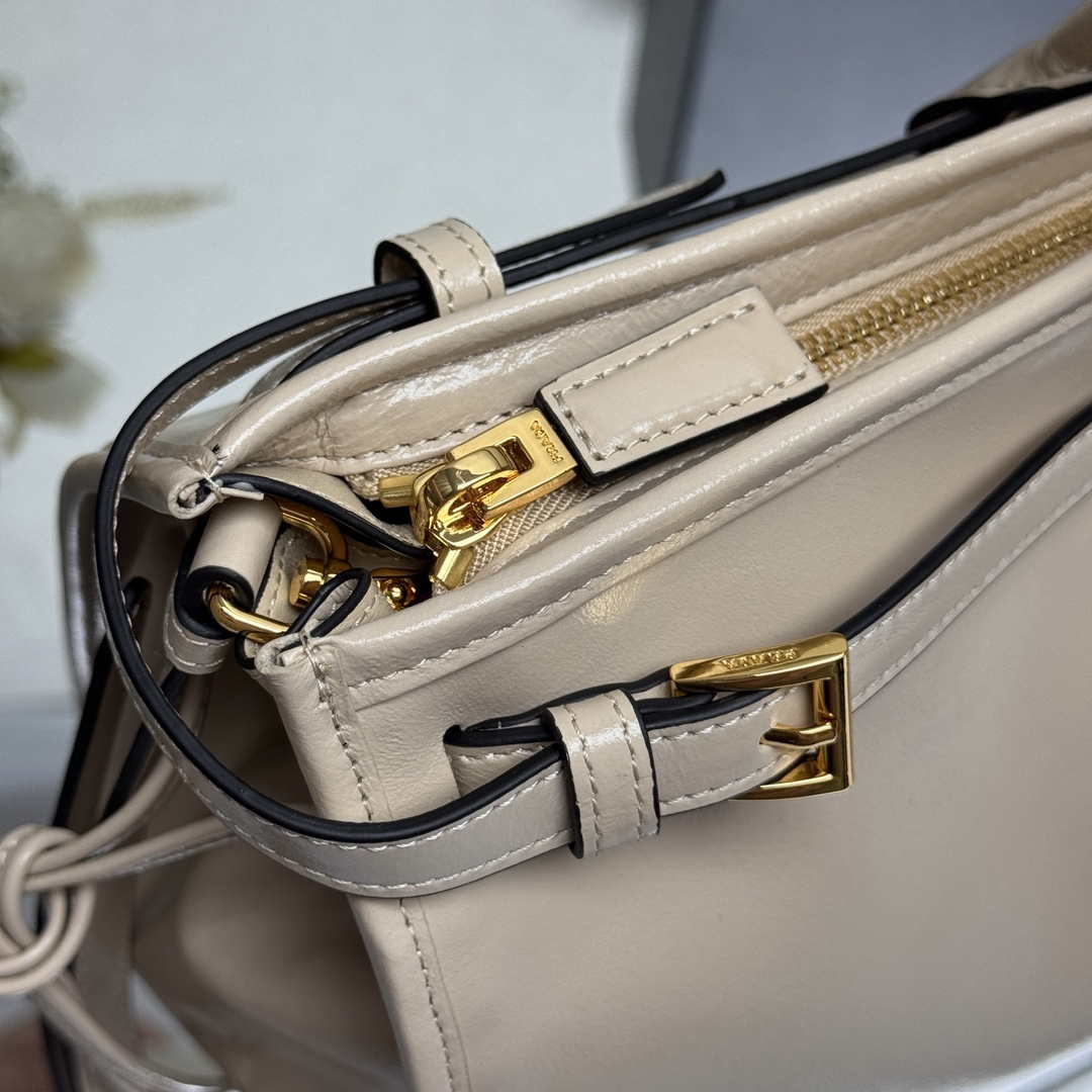 Prada 1BA439 Prada Bonnie extra large leather handbag Apricot - Default Title - View 6