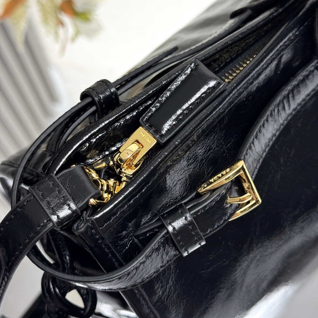 Prada 1BA439 Prada Bonnie extra large leather handbag black - Default Title - View 6