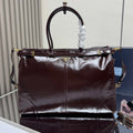 Prada 1BA439 Prada Bonnie extra large leather handbag Wine Red - Default Title - View 1