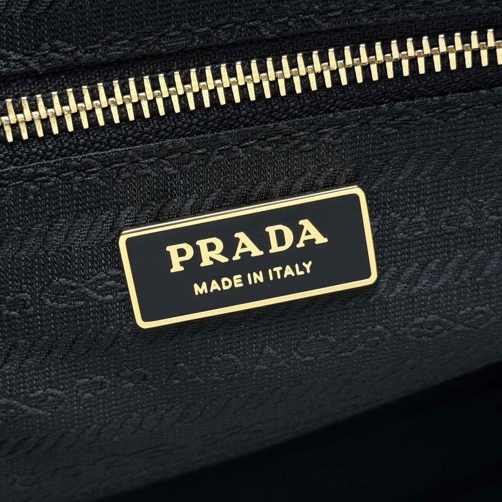Prada 1BA439 Prada Bonnie extra large leather handbag Wine Red