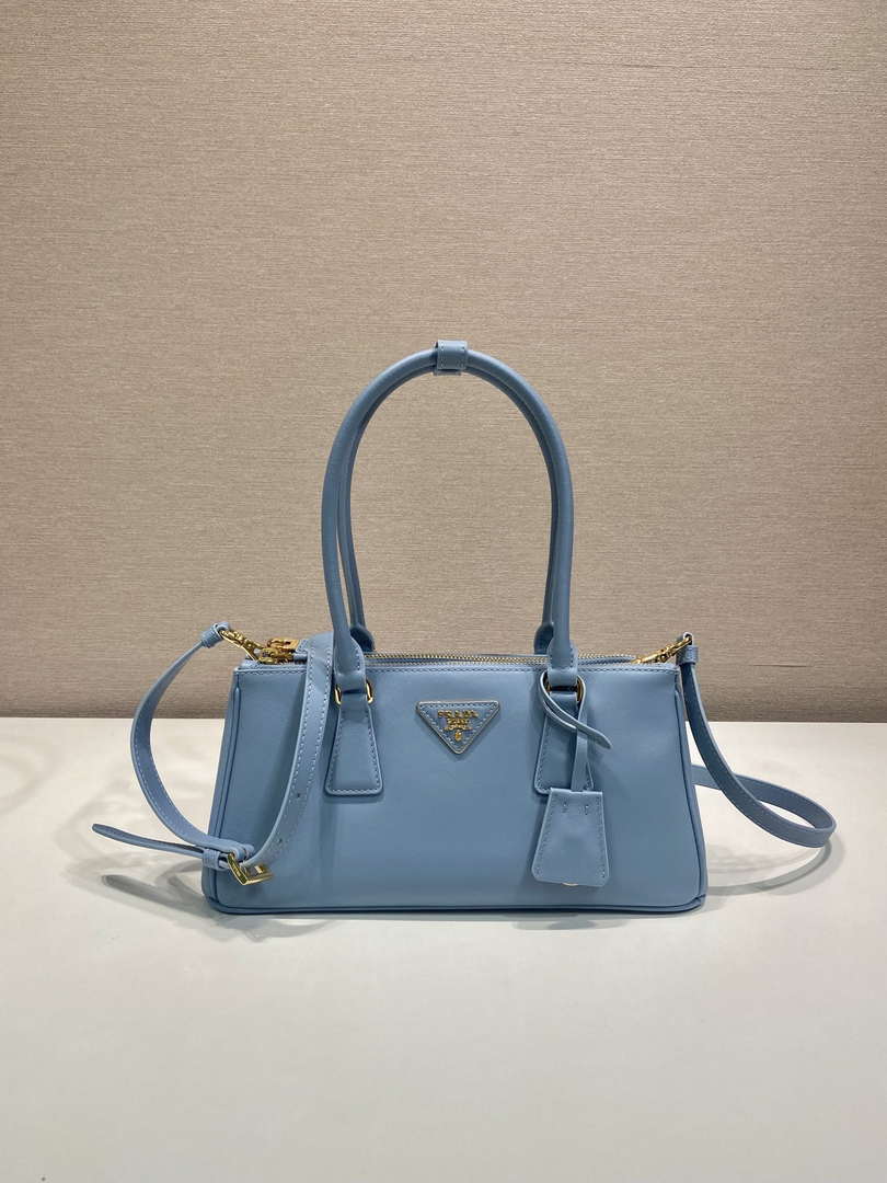 Prada 1BA457 Medium Prada Galleria leather bag Blue
