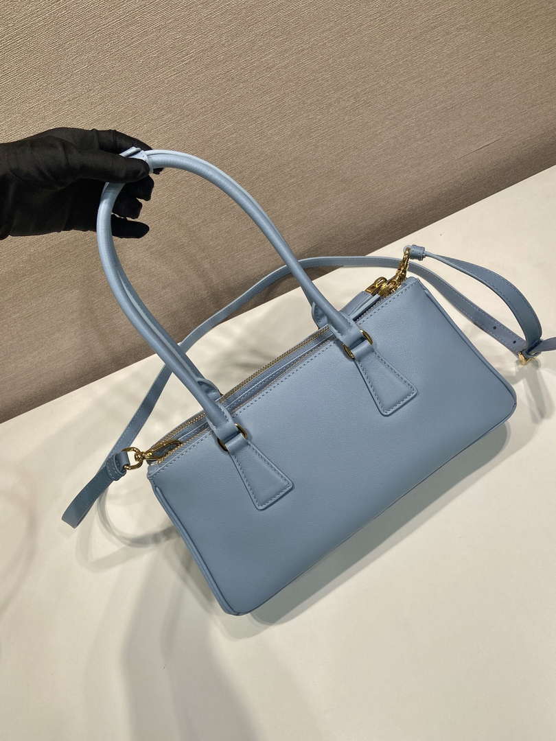 Prada 1BA457 Medium Prada Galleria leather bag Blue