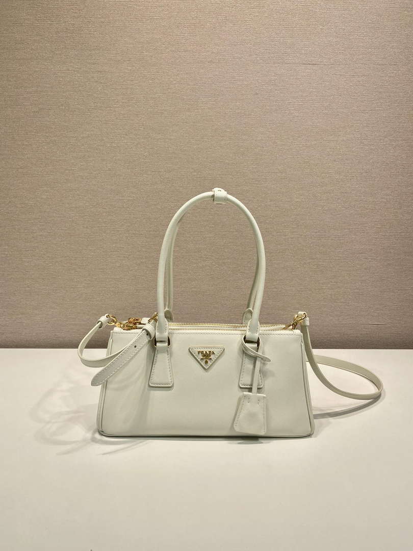 Prada 1BA457 Medium Prada Galleria leather bag White