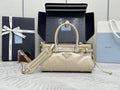 Prada 1BA486 Bonnie leather mini handbag Beige
