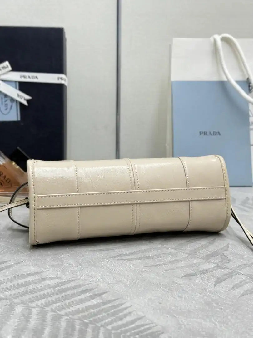 Prada 1BA486 Bonnie leather mini handbag Beige