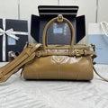 Prada 1BA486 Bonnie leather mini handbag Apricot