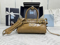 Prada 1BA486 Bonnie leather mini handbag Apricot