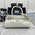 Prada 1BA486 Bonnie leather mini handbag White