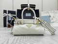 Prada 1BA486 Bonnie leather mini handbag White