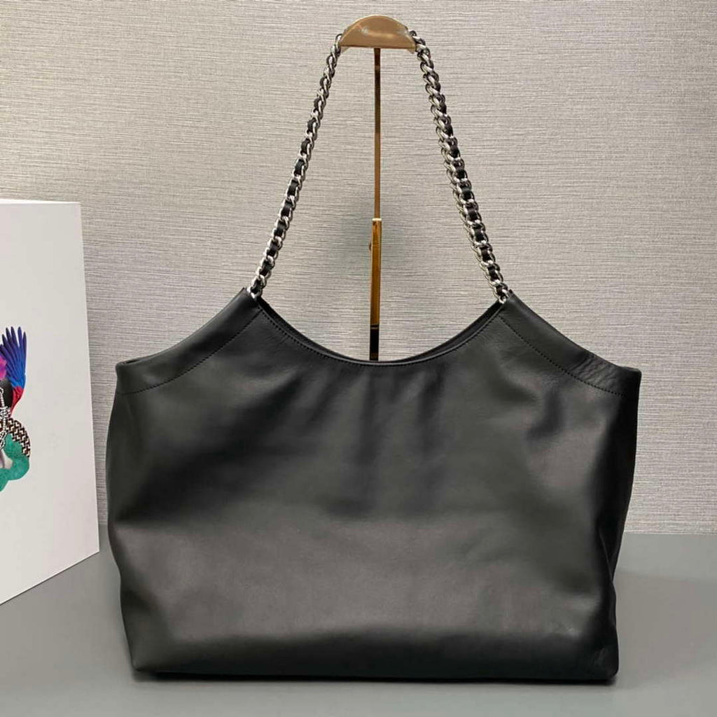 Prada 1BA638 Book Tote Bag Black