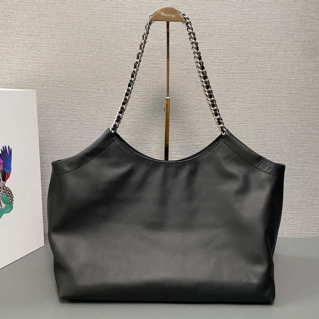Prada 1BA638 Book Tote Bag Black
