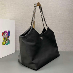 Prada 1BA638 Book Tote Bag Black - Default Title - View 3
