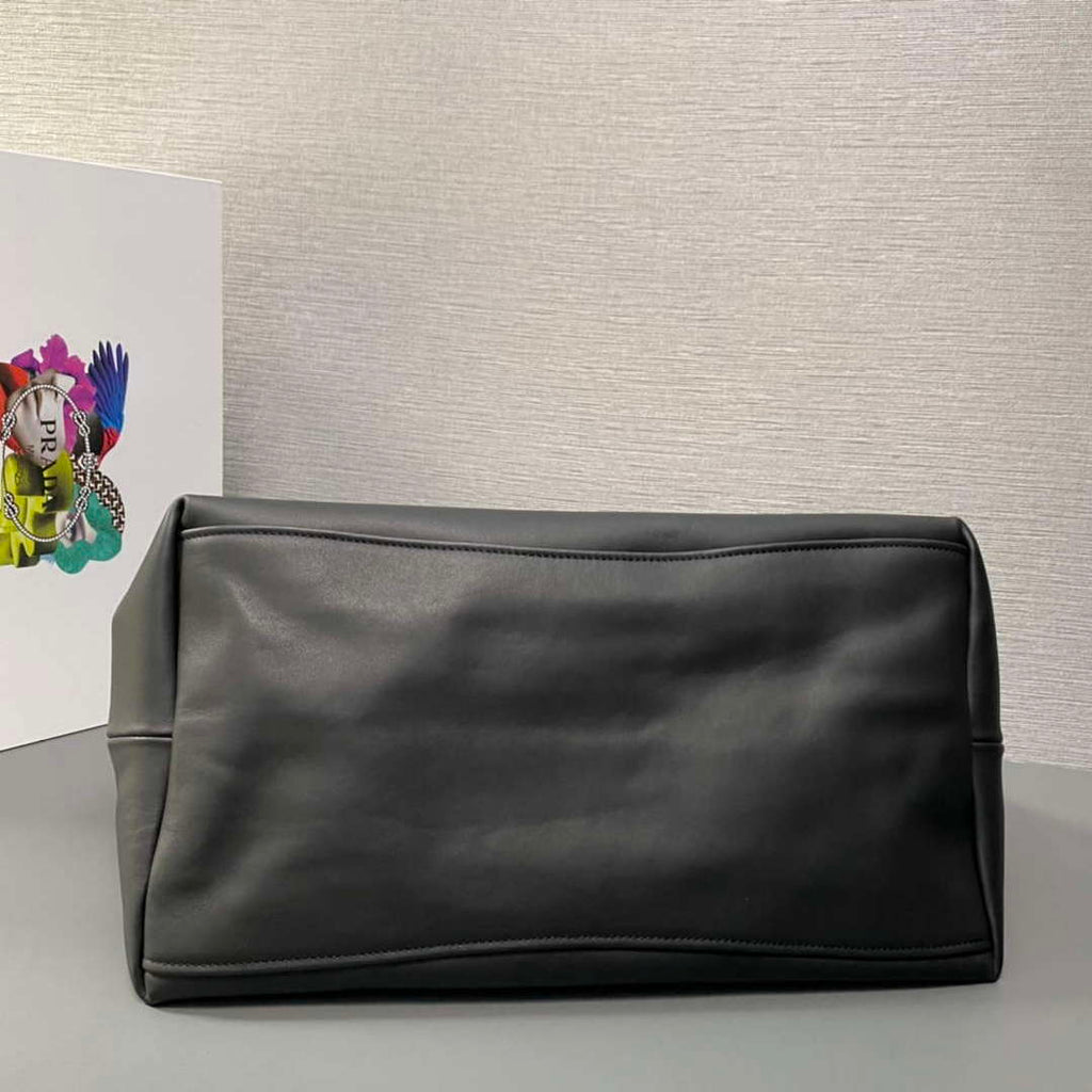 Prada 1BA638 Book Tote Bag Black