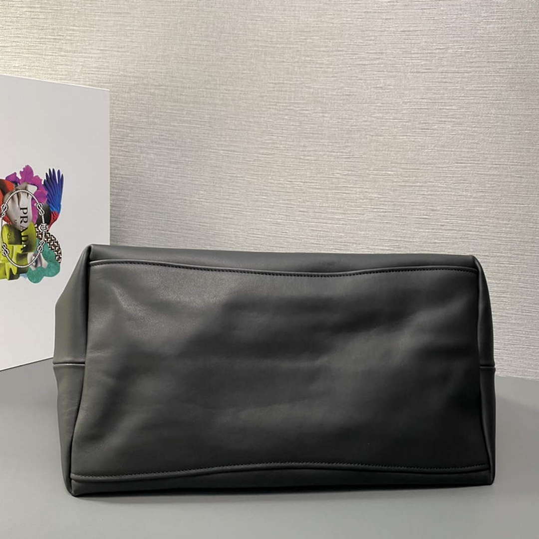 Prada 1BA638 Book Tote Bag Black