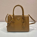 Prada 1BA863 Medium Prada Galleria Saffiano leather bag Cross pattern Natural - Default Title - View 1