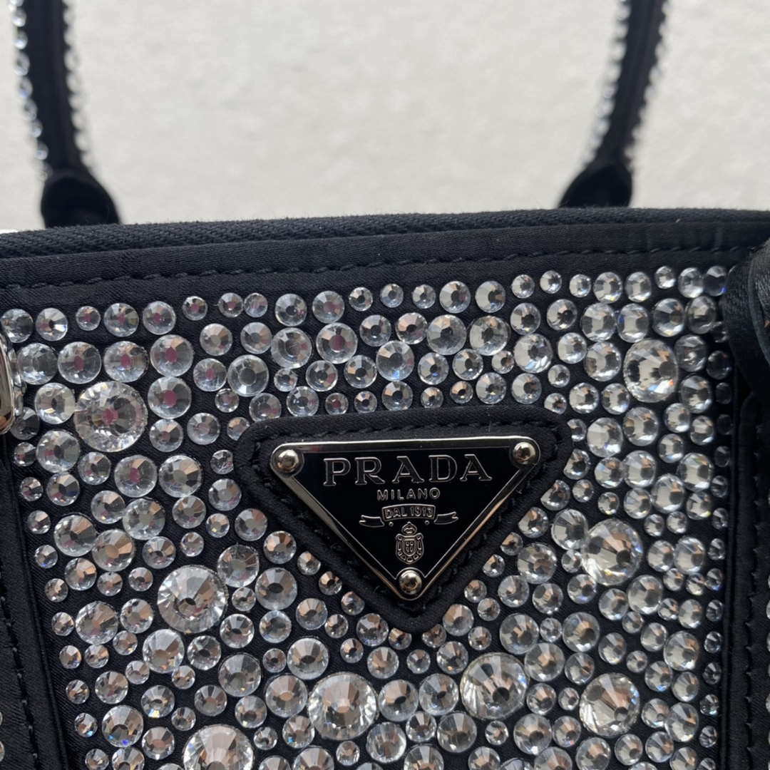 Prada 1BA896 Prada Galleria Saffiano leather small bag Black