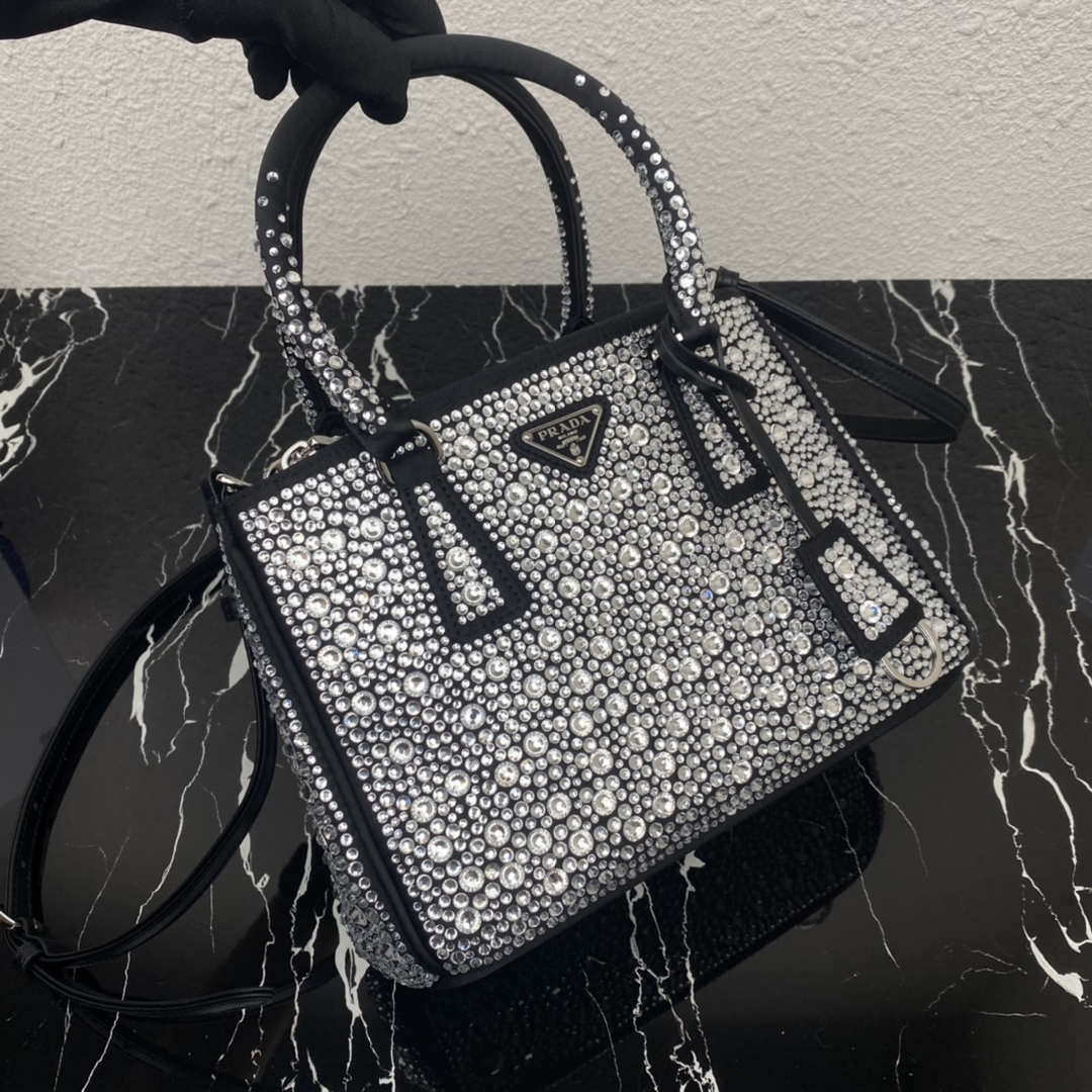 Prada 1BA896 Prada Galleria Saffiano leather small bag Black - Default Title - View 6