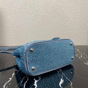 Prada 1BA896 Prada Galleria Saffiano leather small bag Blue - Default Title - View 5