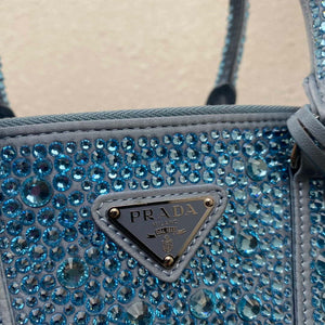 Prada 1BA896 Prada Galleria Saffiano leather small bag Blue - Default Title - View 6