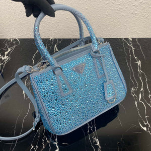 Prada 1BA896 Prada Galleria Saffiano leather small bag Blue - Default Title - View 8